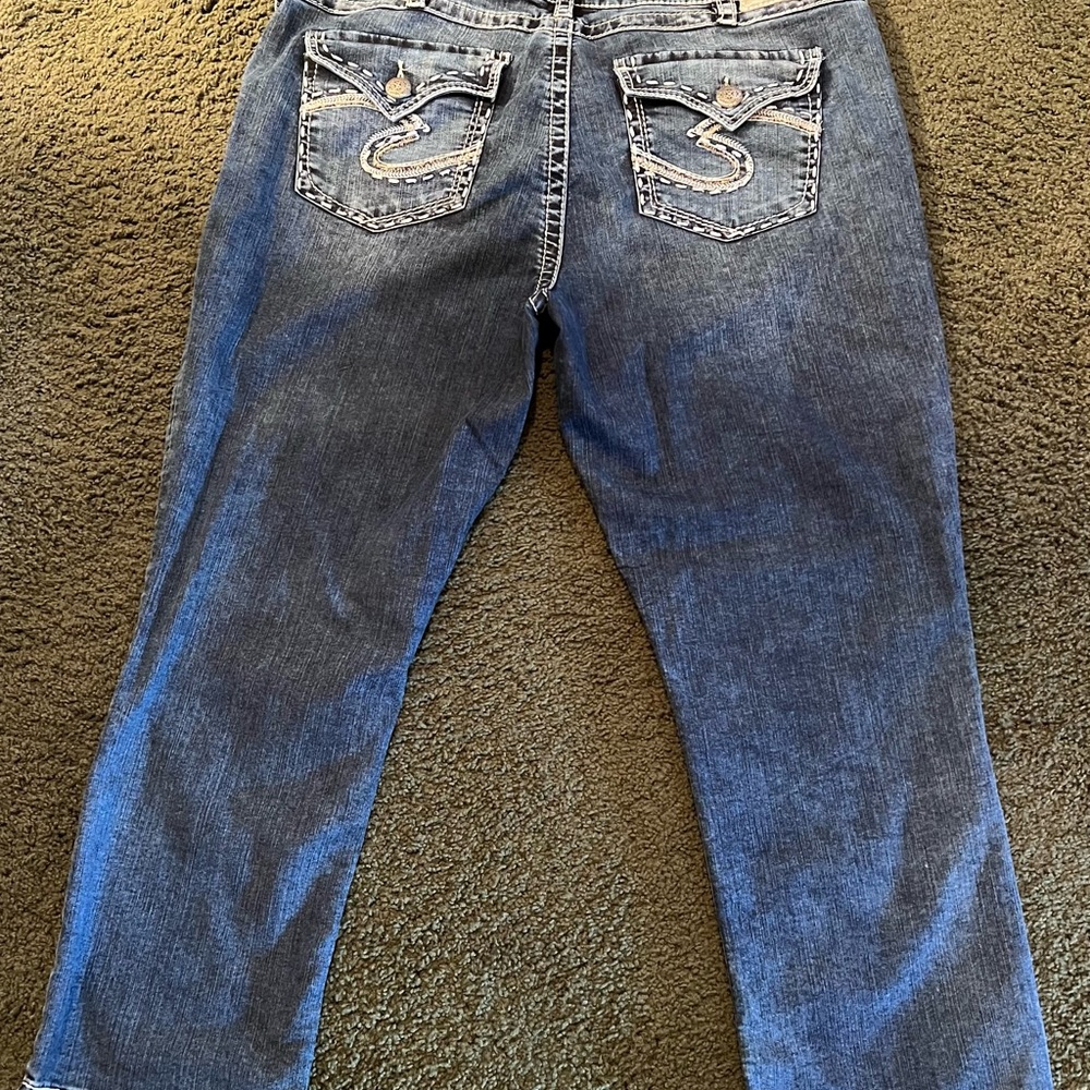 Silver size 20 capris